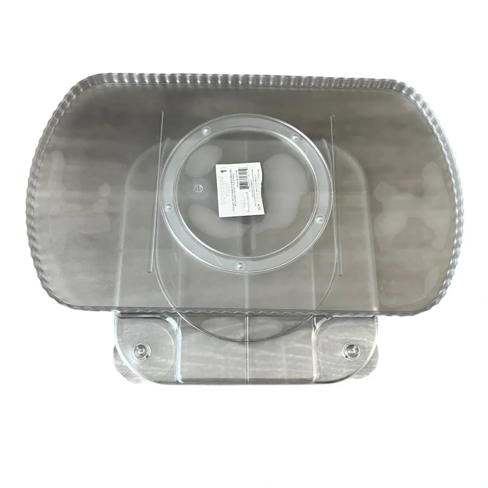 NWT Rectangle Rotating Clear Susan Tray